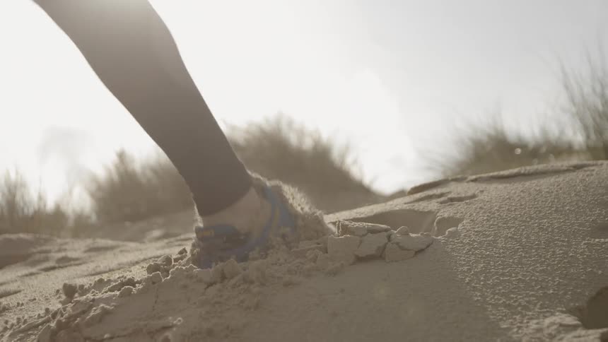Man Running Through Forest And Dunes