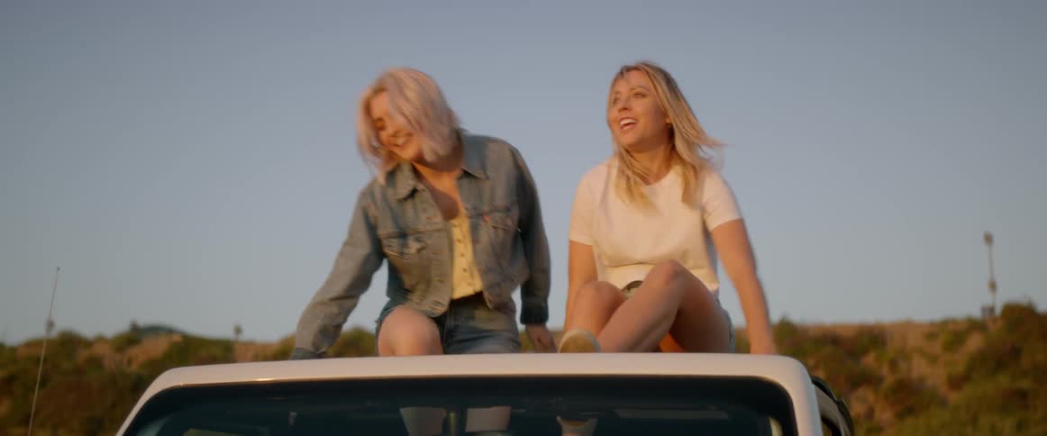Two Friends Take Road Trip To The Beach