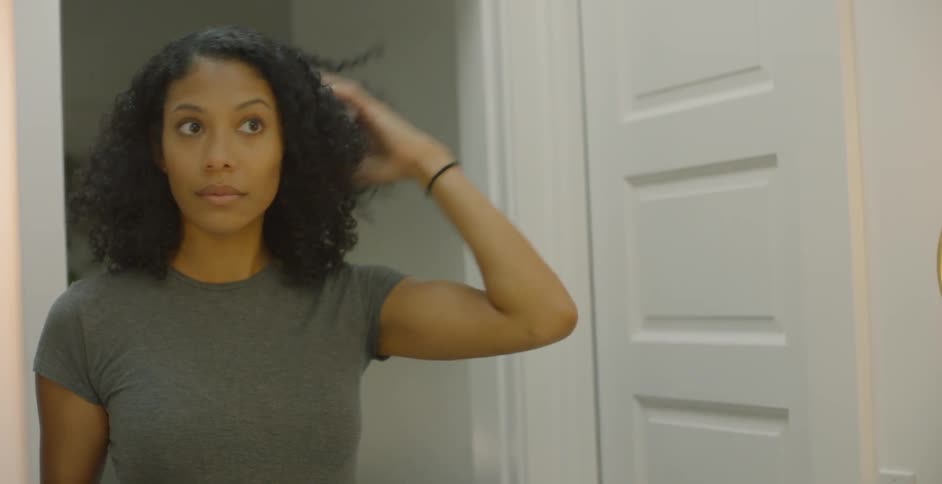 Woman Gets Ready To Go On Date