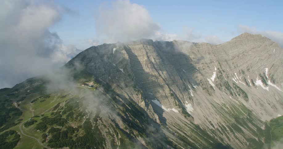Aerials Of The Austrian Alps In Summer
