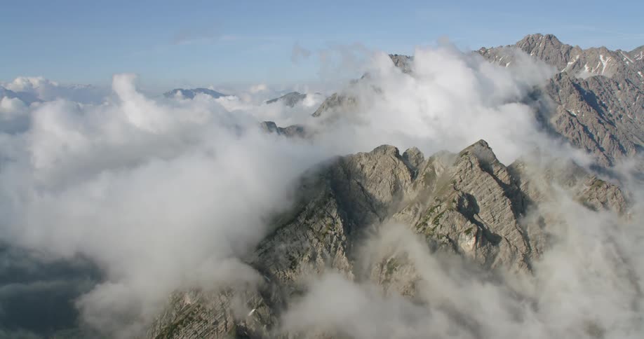 Aerials Of The Austrian Alps In Summer