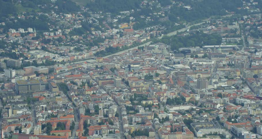 Aerials Of The Austrian Alps In Summer