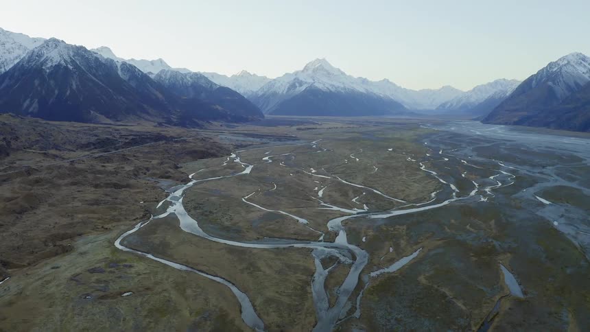 Floodplain in a mountain valley