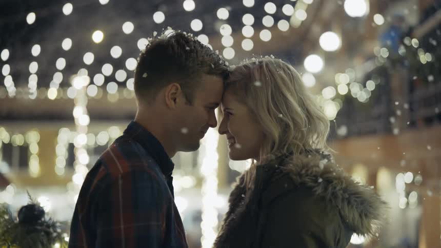 Couple Celebrating Christmas