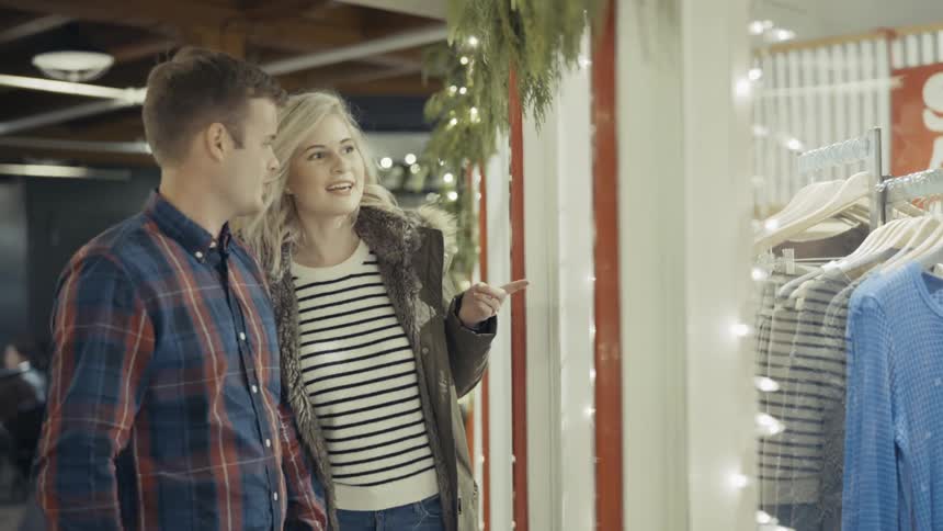 Couple Celebrating Christmas