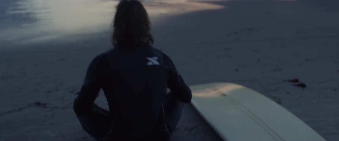 Man Meditating And Surfing