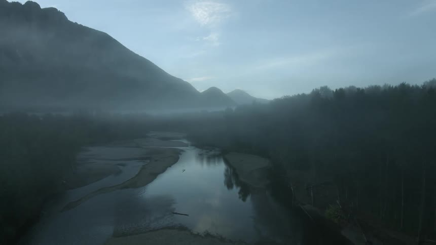 Foggy River Aerials