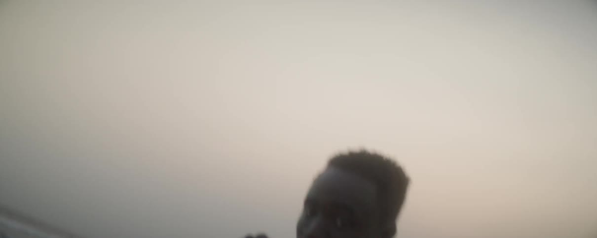 Man throwing punches towards the observer