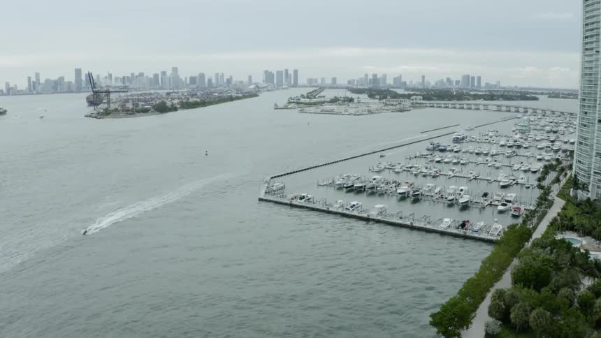 Large amount of boats docked along the coast