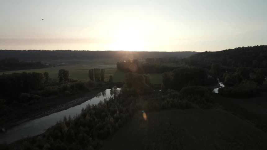 View of a river running through the countryside