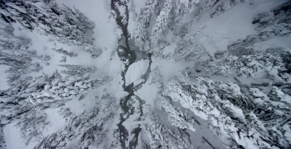 A crag in a snowy field