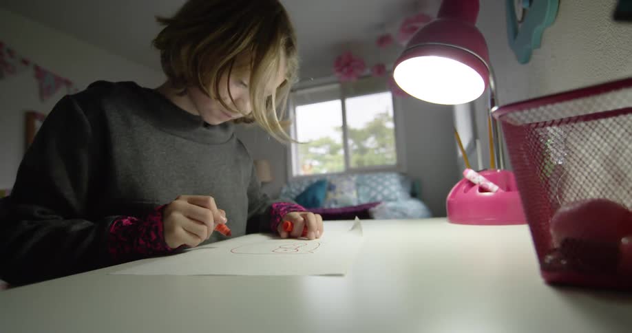 A child is drawing