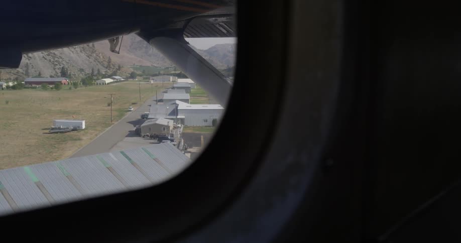A plane is taking off