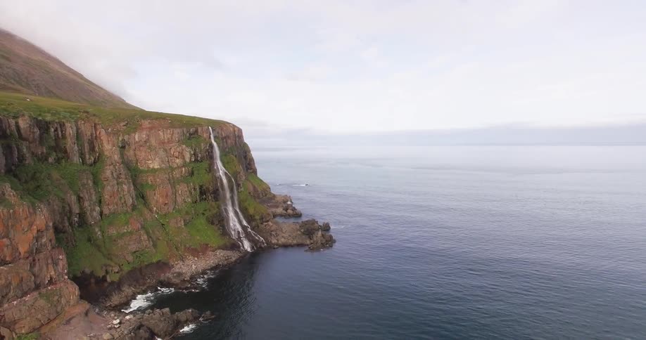 A rocky jagged cliff side