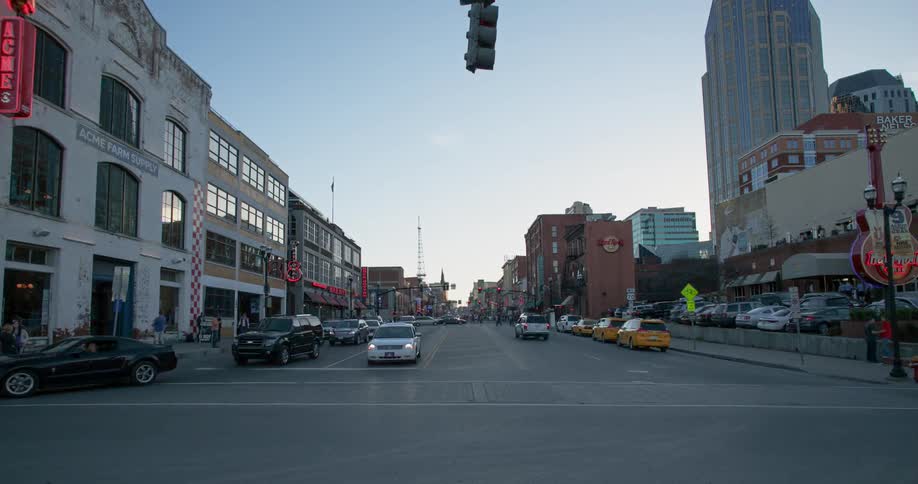 A busy city intersection
