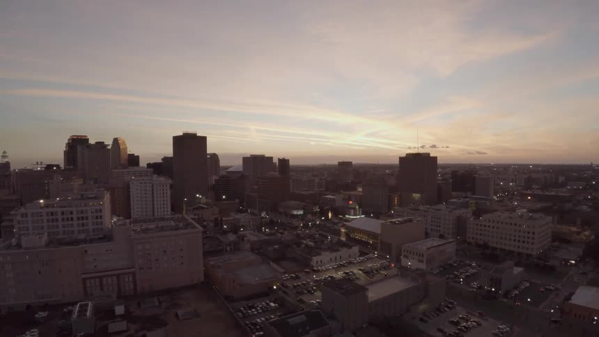 New Orleans at sunset