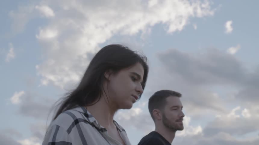 A couple walking together