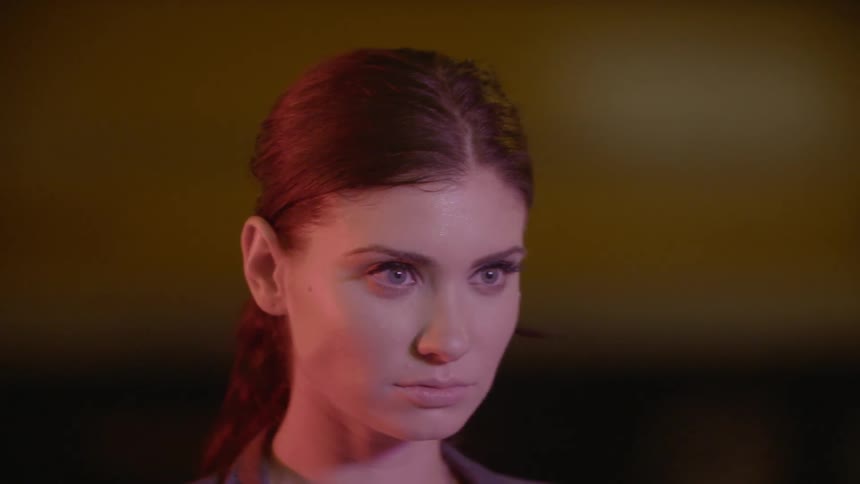 A person not blinking