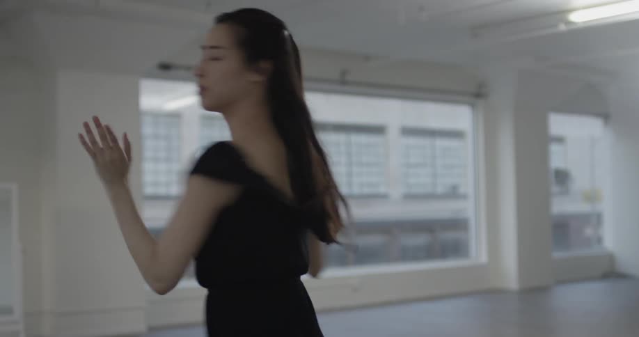 Jazz Dancer In Large Studio