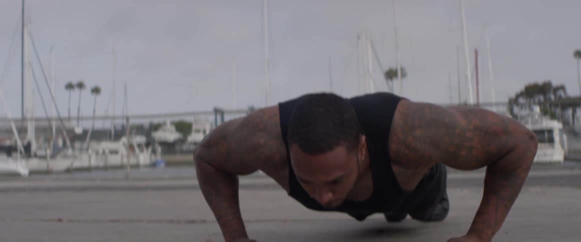 Man Exercising Outdoors