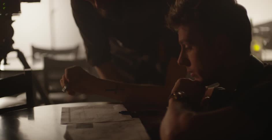 A man is studying