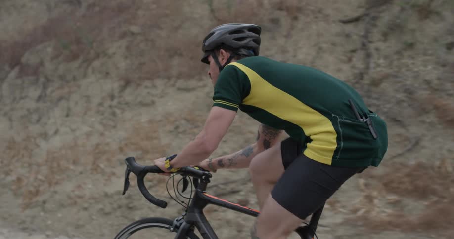 Cyclists On Hilly Roads