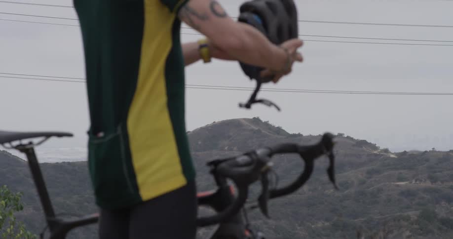 Cyclists On Hilly Roads