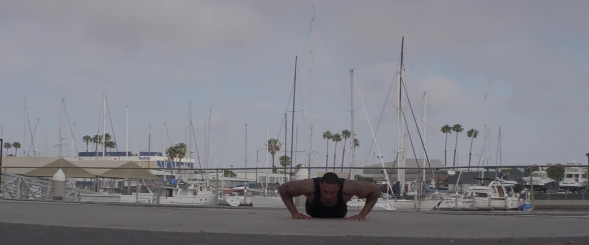 Man Exercising Outdoors