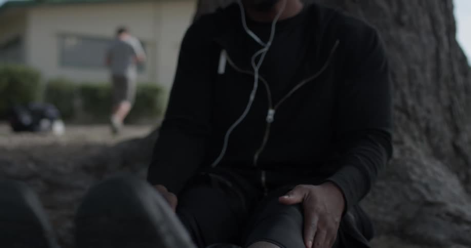 Man Working Out Outside