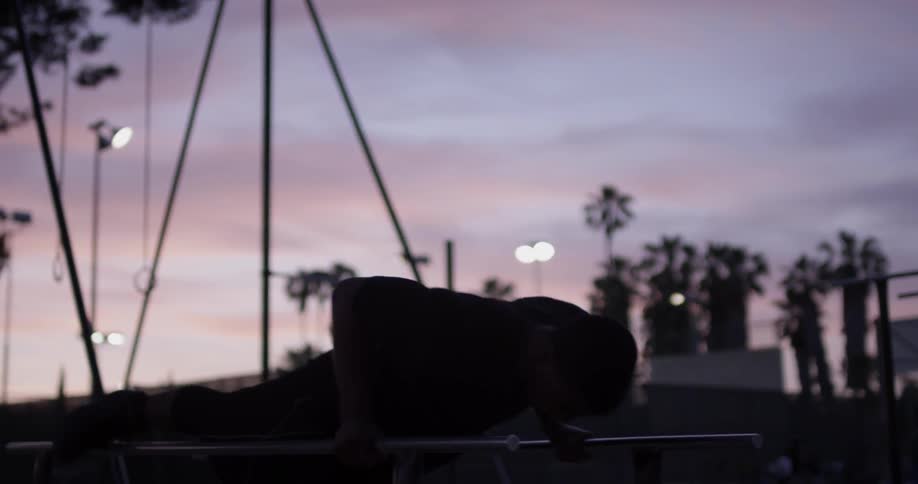 Man Working Out Outside