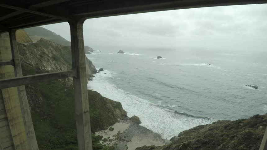 A bridge near the sea