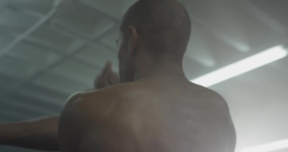 Man Working Out In Gym