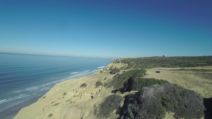 A cliffside overlooking the ocean