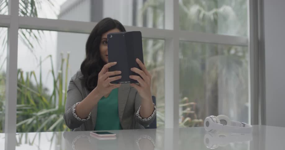 Businesswoman Working At An Office