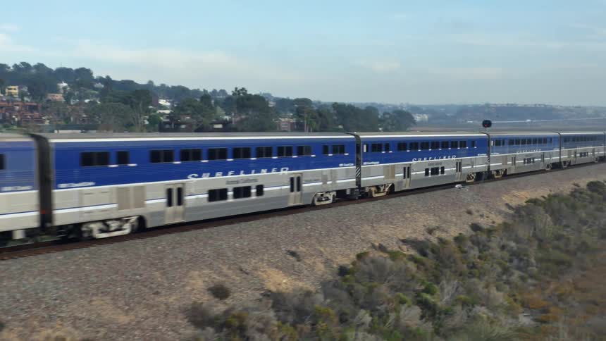 A train passing through a rural area