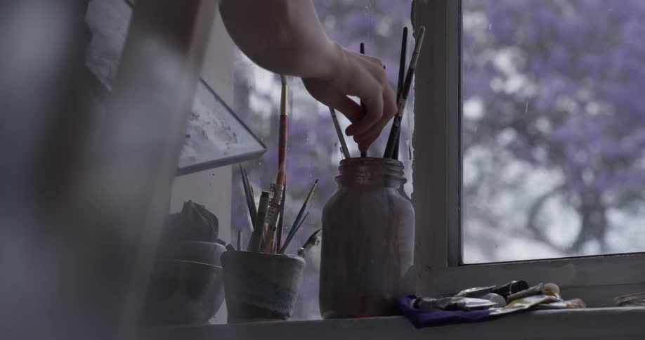 Painter In Her Studio