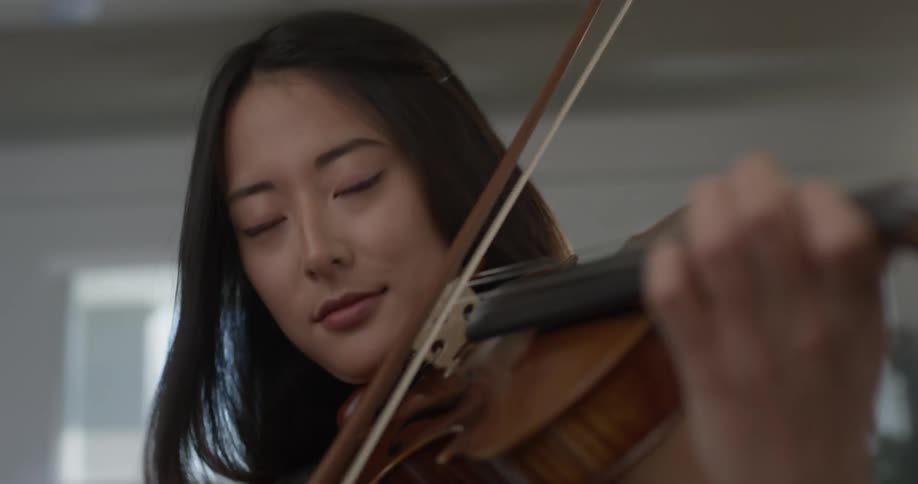 Violin Player At Home