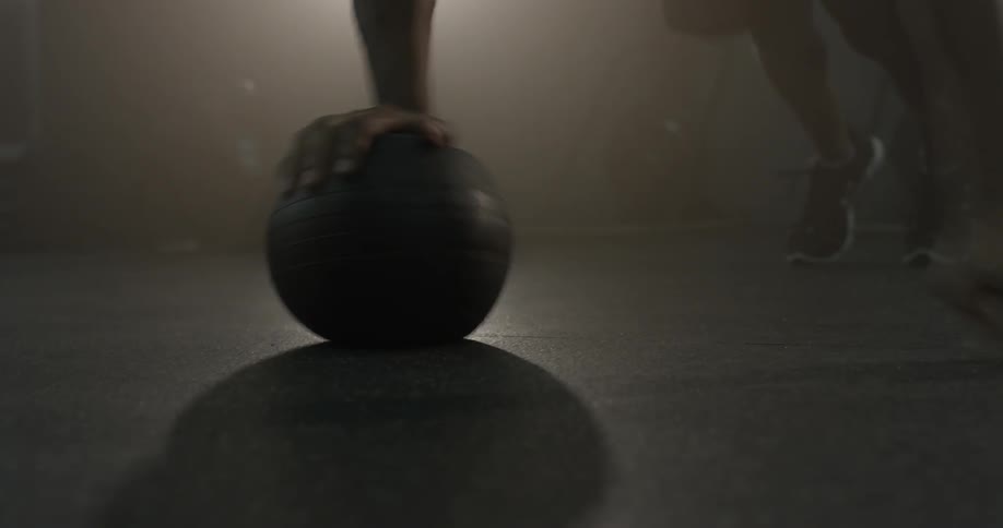 Man Working Out In Gym