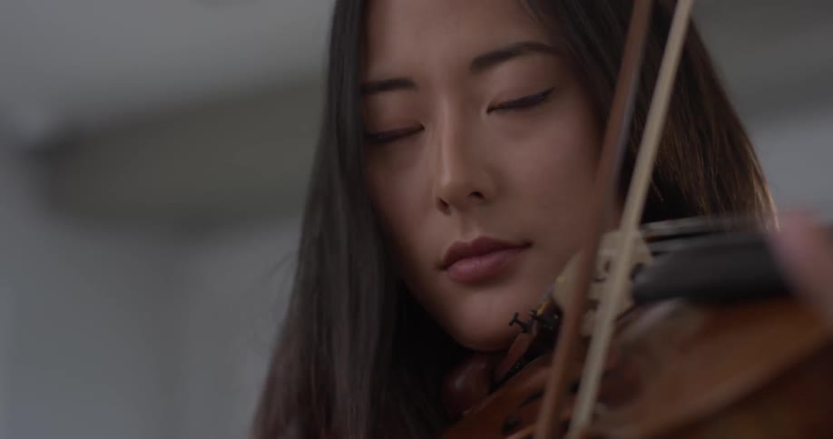 Violin Player At Home