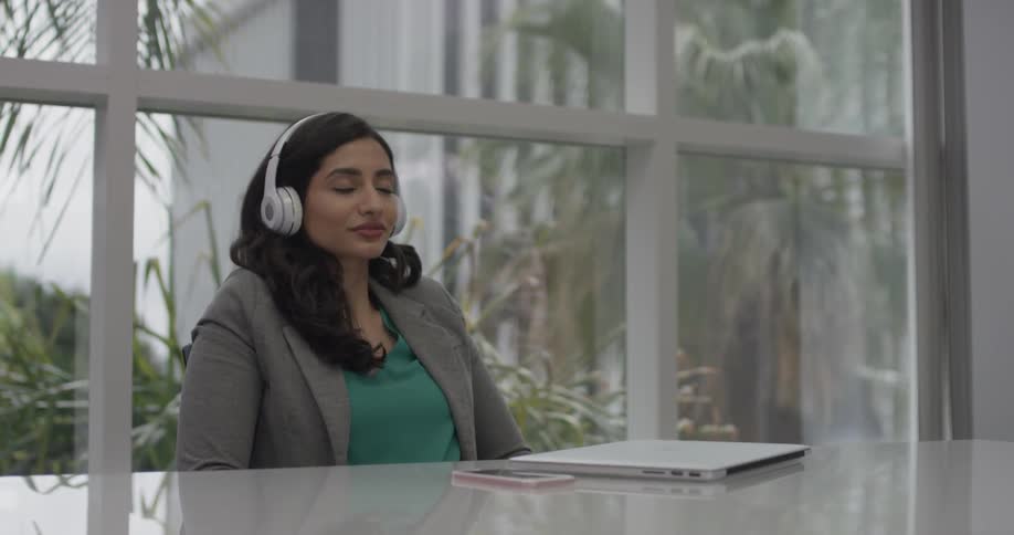 Businesswoman Working At An Office