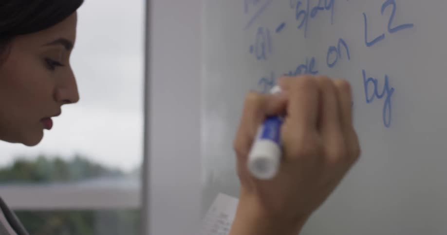 Businesswoman Working At An Office