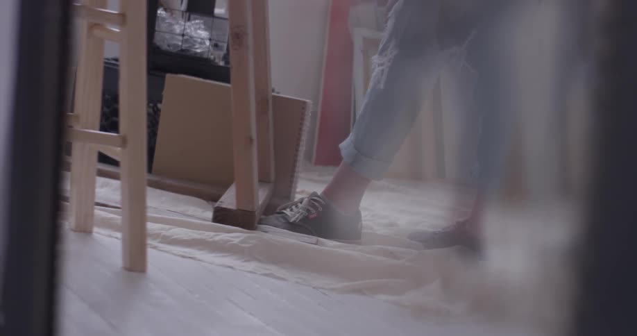 Painter In Her Studio