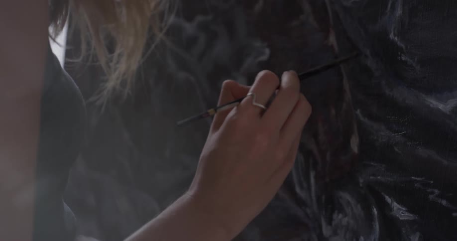Painter In Her Studio