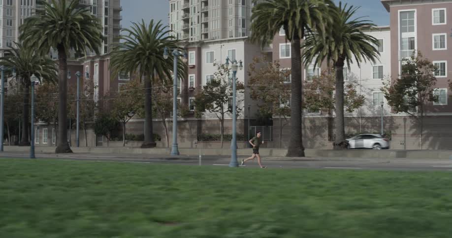 People Running Near Marina