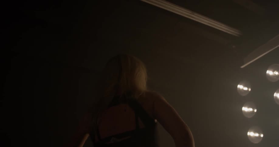Woman Dancing In Studio