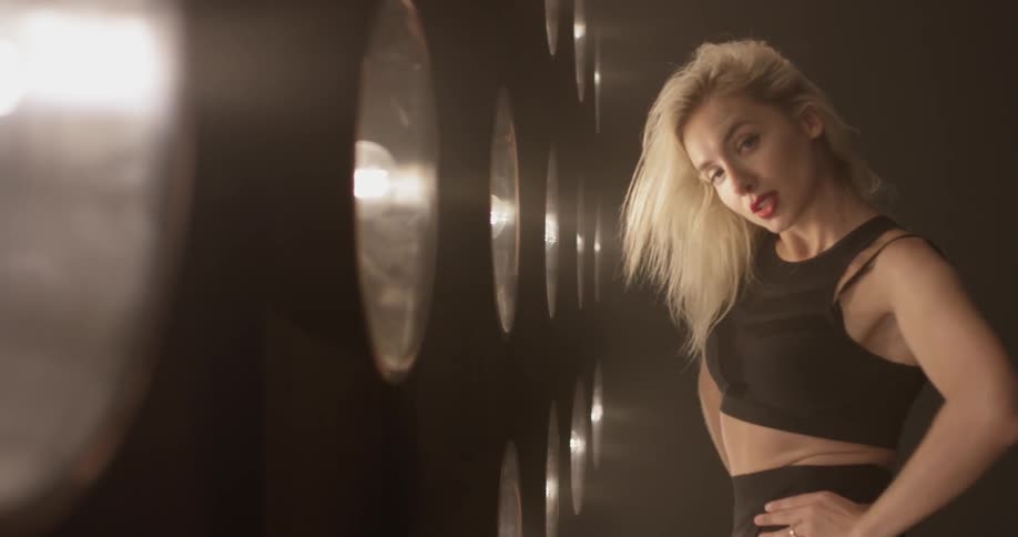 Woman Dancing In Studio