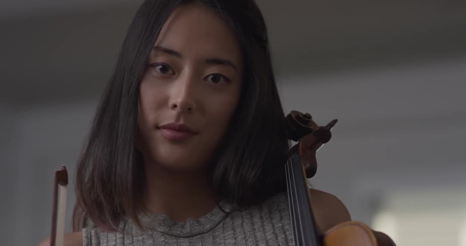 Violin Player At Home