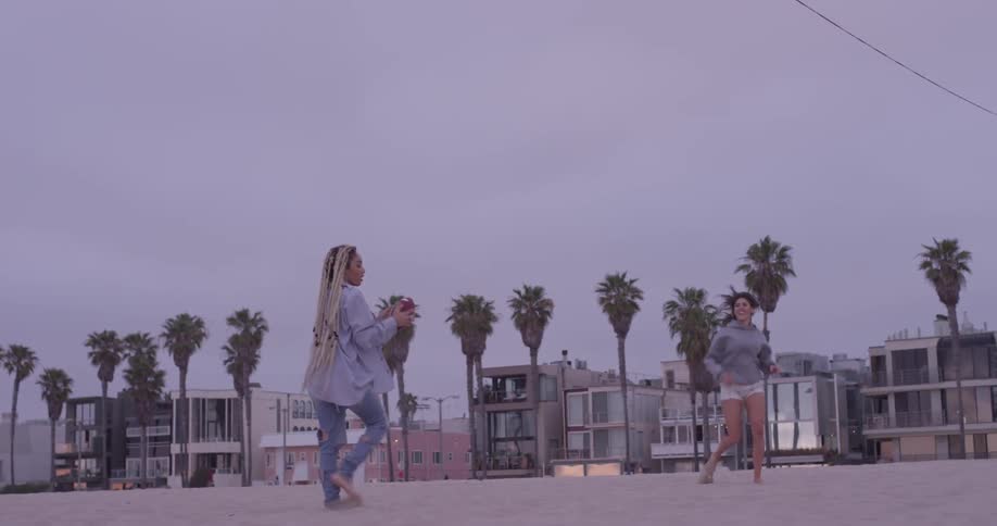 Woman Going To The Beach