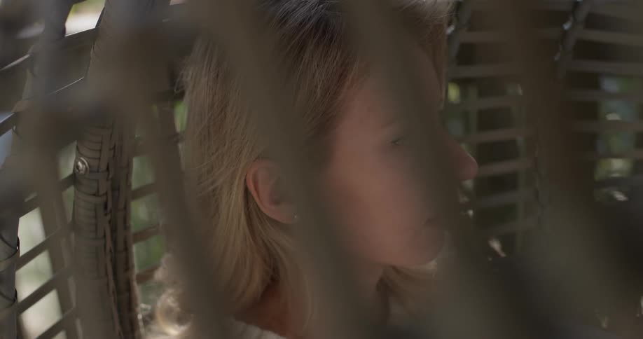 Woman Reading Outside