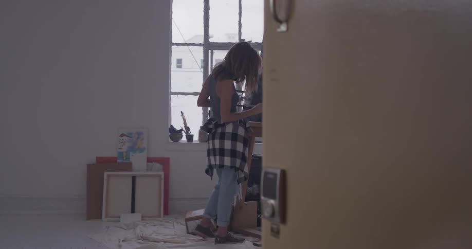 Painter In Her Studio